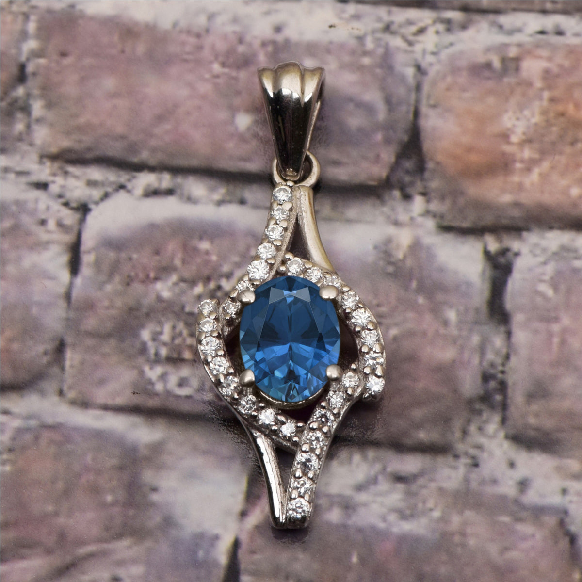 Art Deco Multi Choice Gemstone Pendant