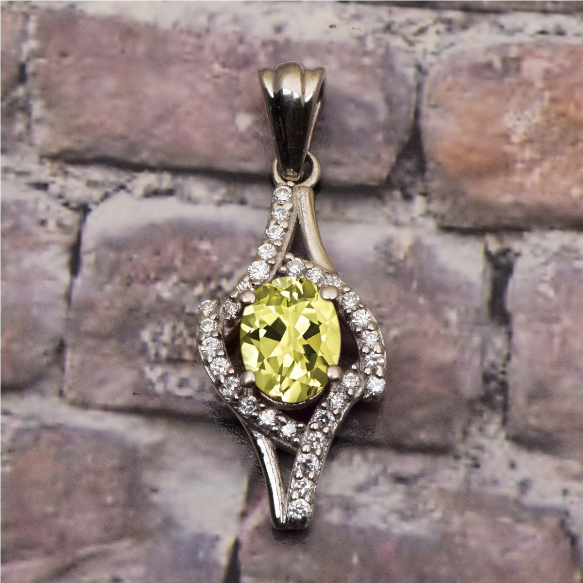 Art Deco Multi Choice Gemstone Pendant