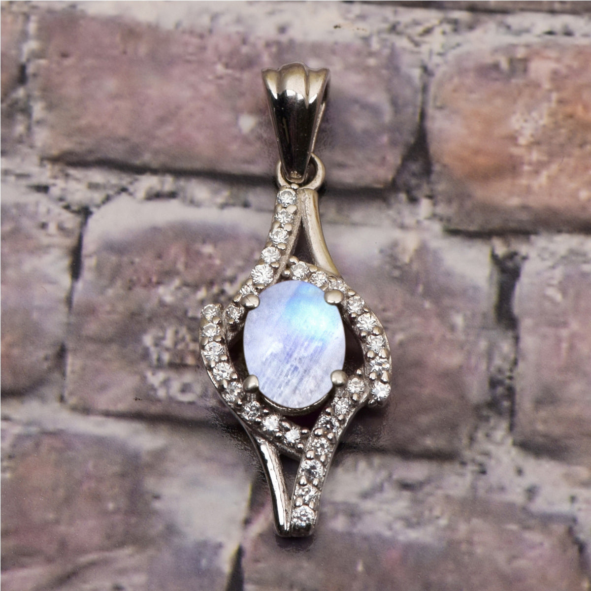 Art Deco Multi Choice Gemstone Pendant