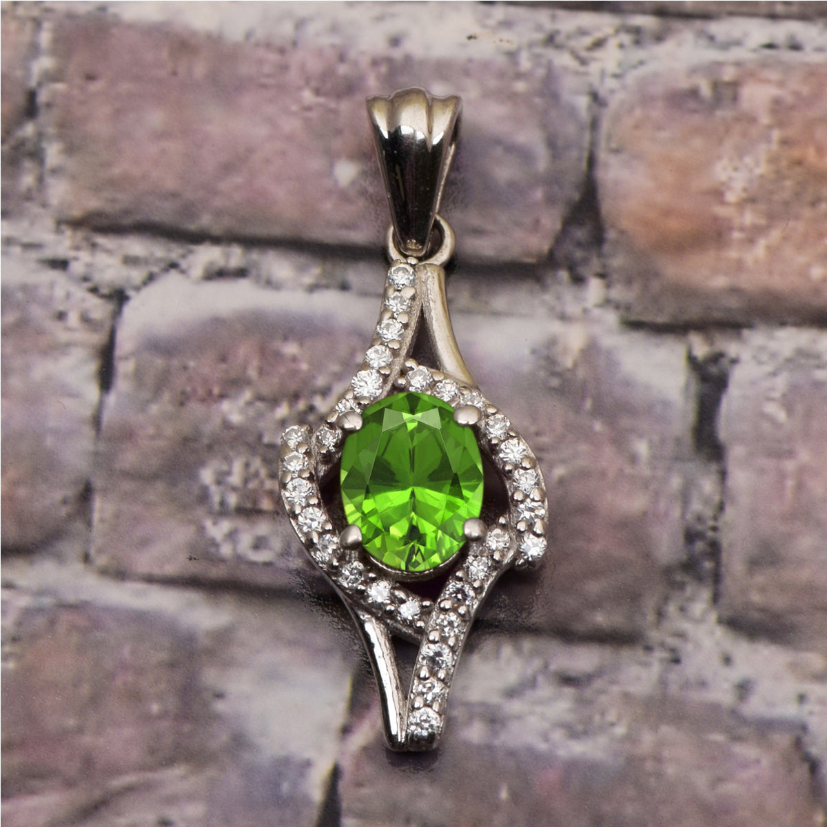Art Deco Multi Choice Gemstone Pendant