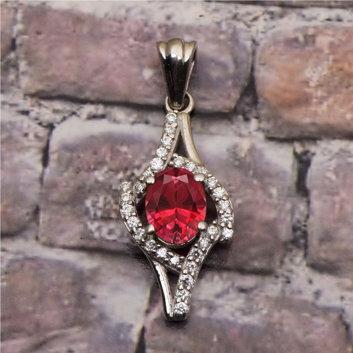Art Deco Multi Choice Gemstone Pendant