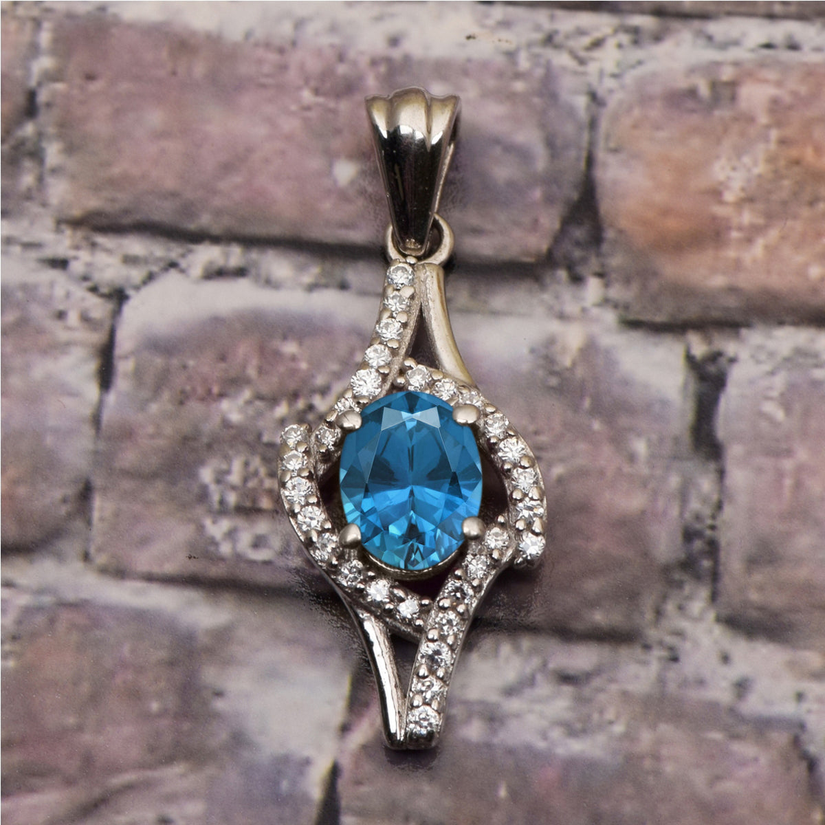 Art Deco Multi Choice Gemstone Pendant