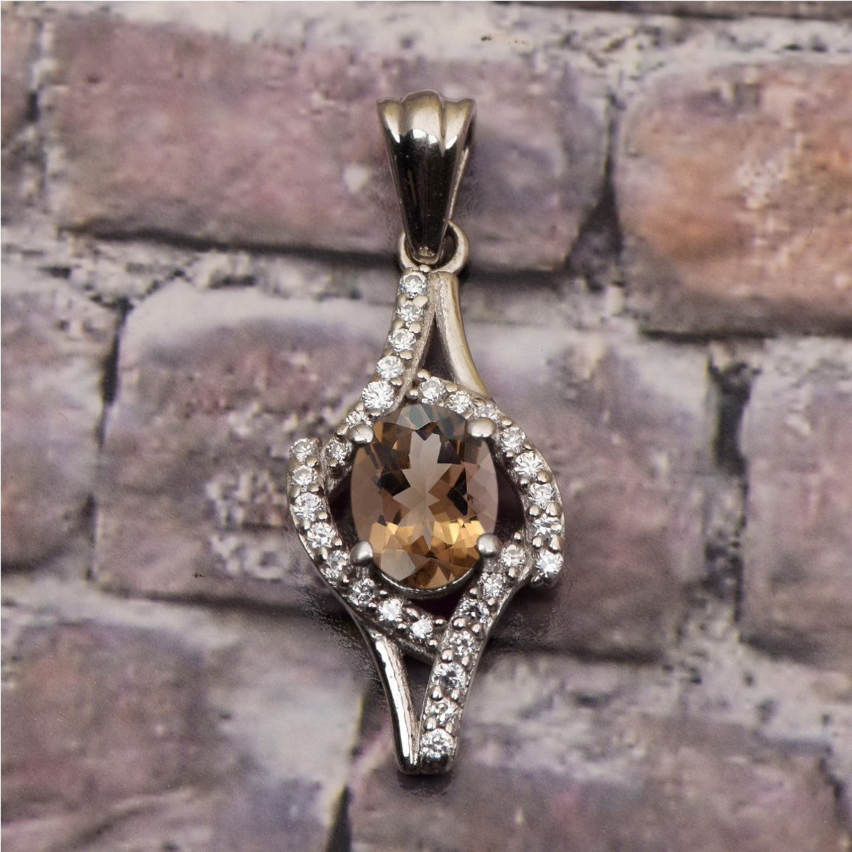Art Deco Multi Choice Gemstone Pendant