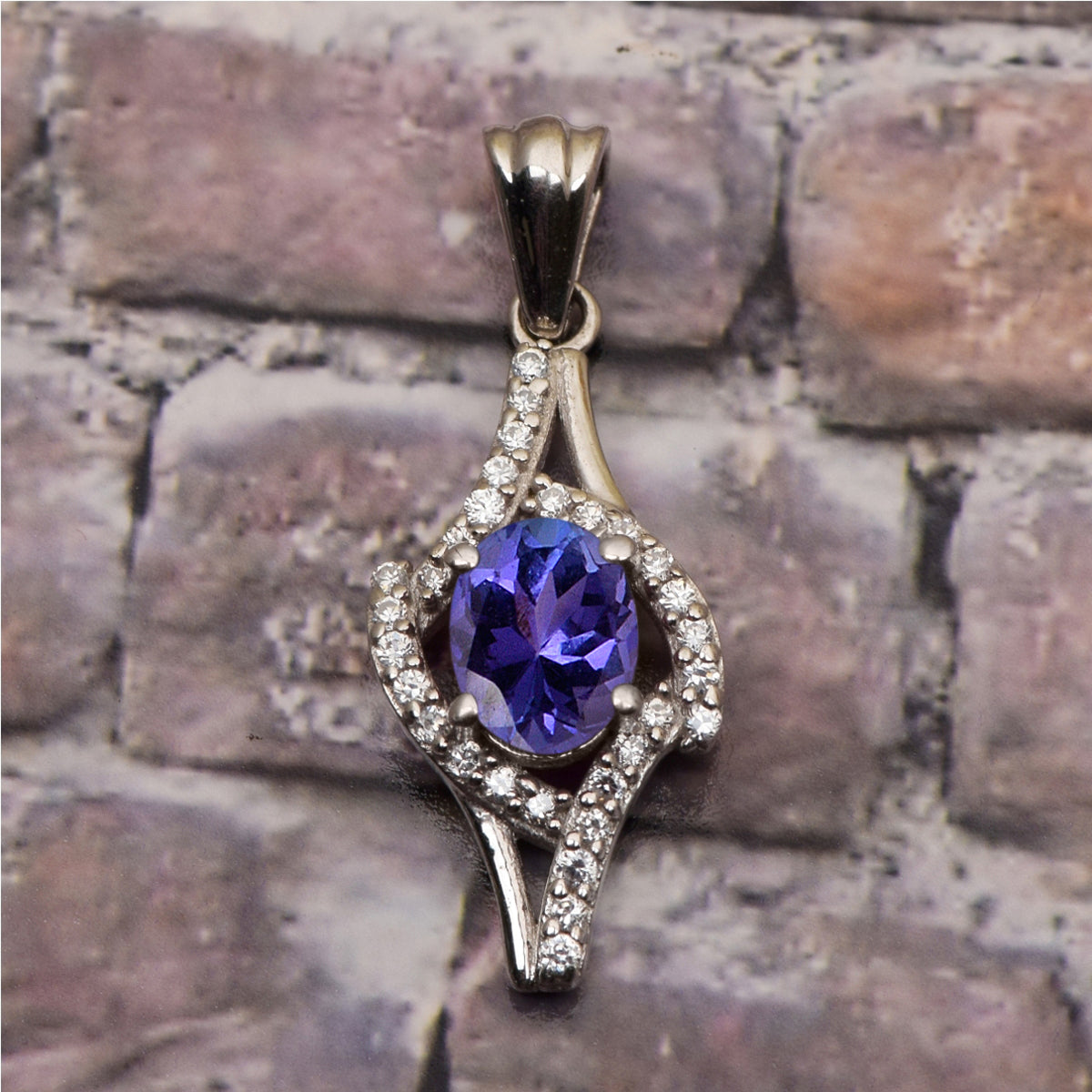 Art Deco Multi Choice Gemstone Pendant