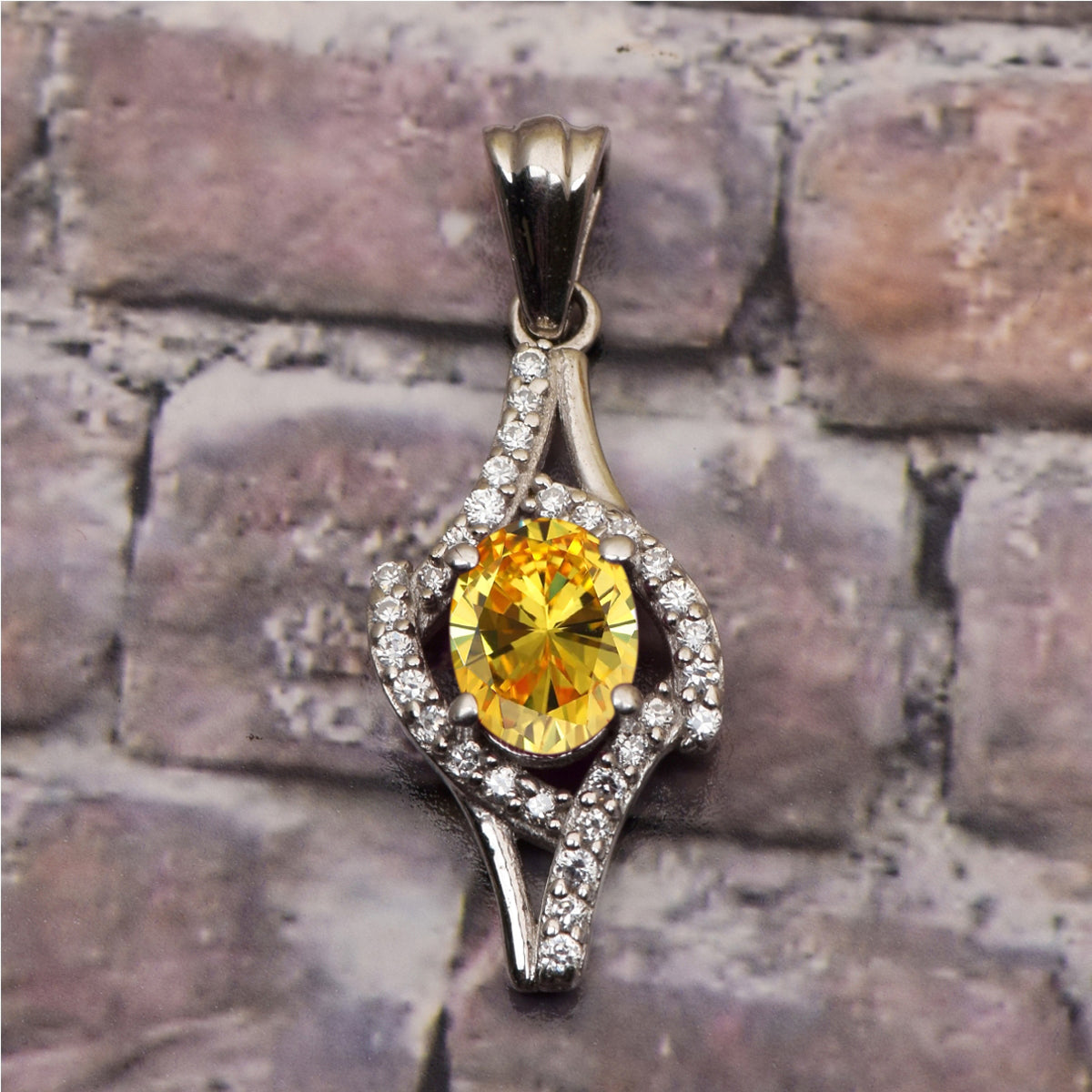 Art Deco Multi Choice Gemstone Pendant