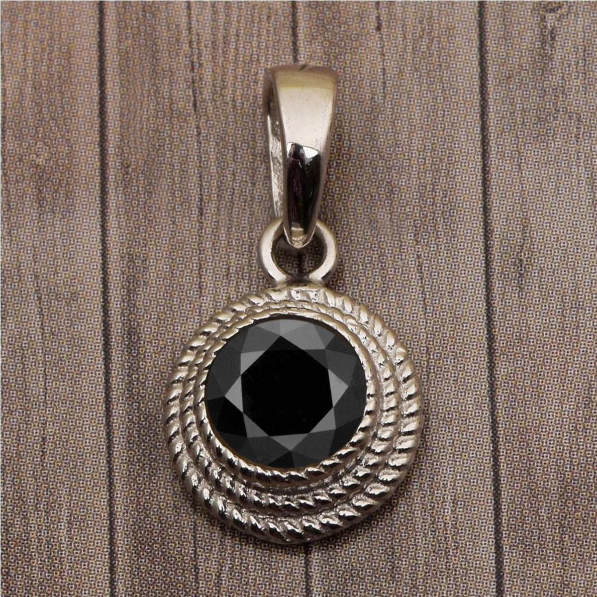 Braided Round Style Multi Choice Gemstone Pendant