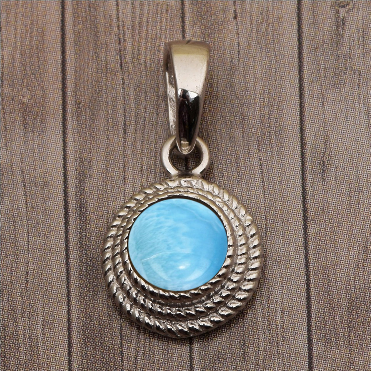 Braided Round Style Multi Choice Gemstone Pendant