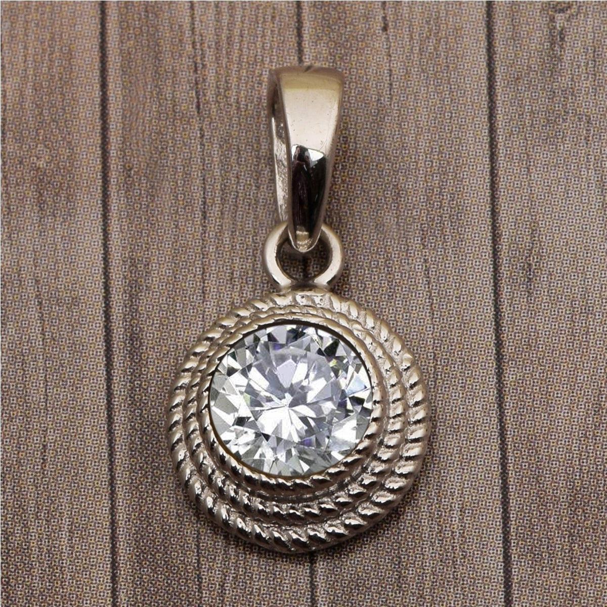 Braided Round Style Multi Choice Gemstone Pendant