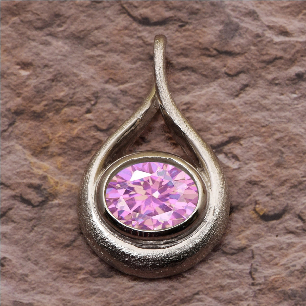 Celtic Style Round Cut Multi Choice Gemstone Pendant