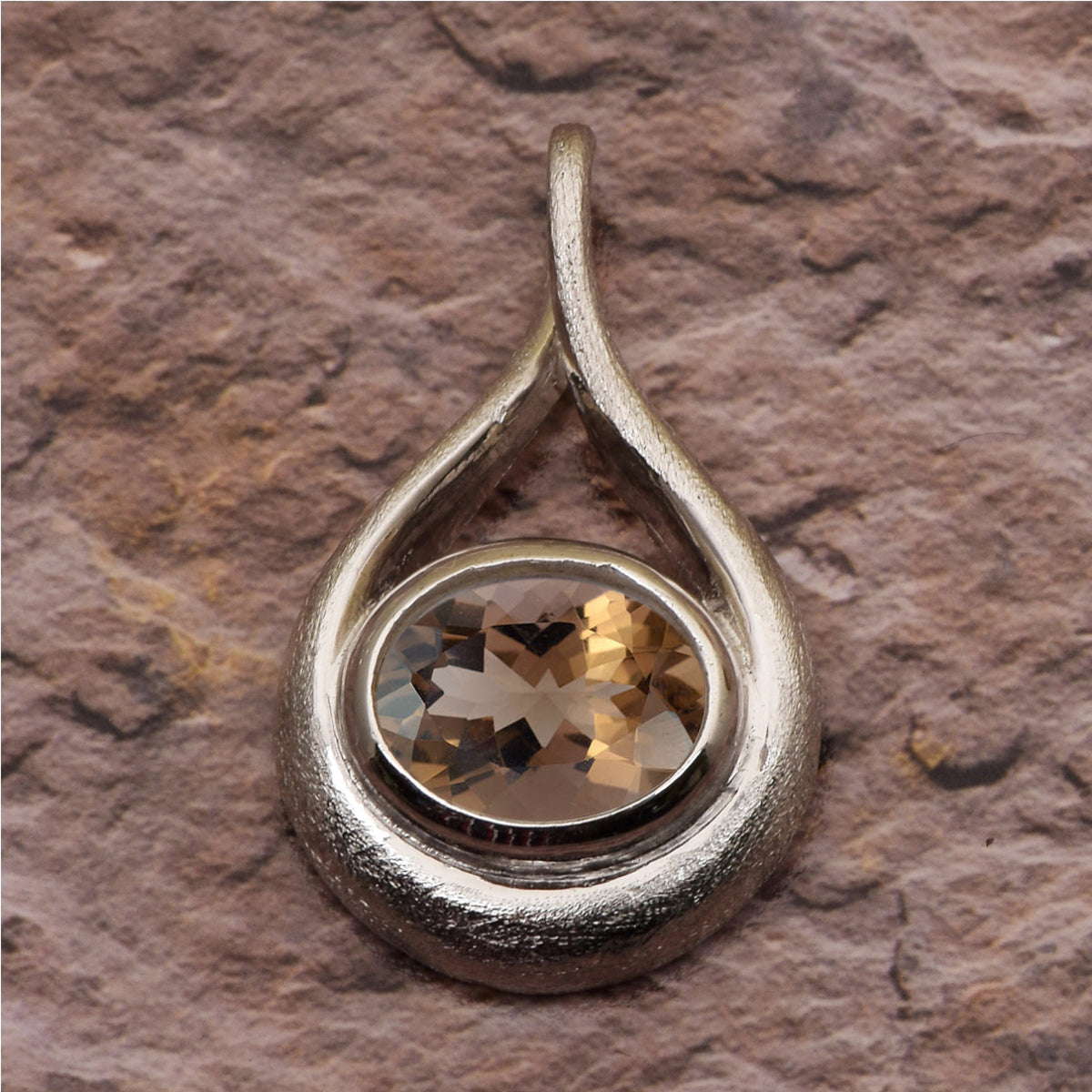 Celtic Style Round Cut Multi Choice Gemstone Pendant