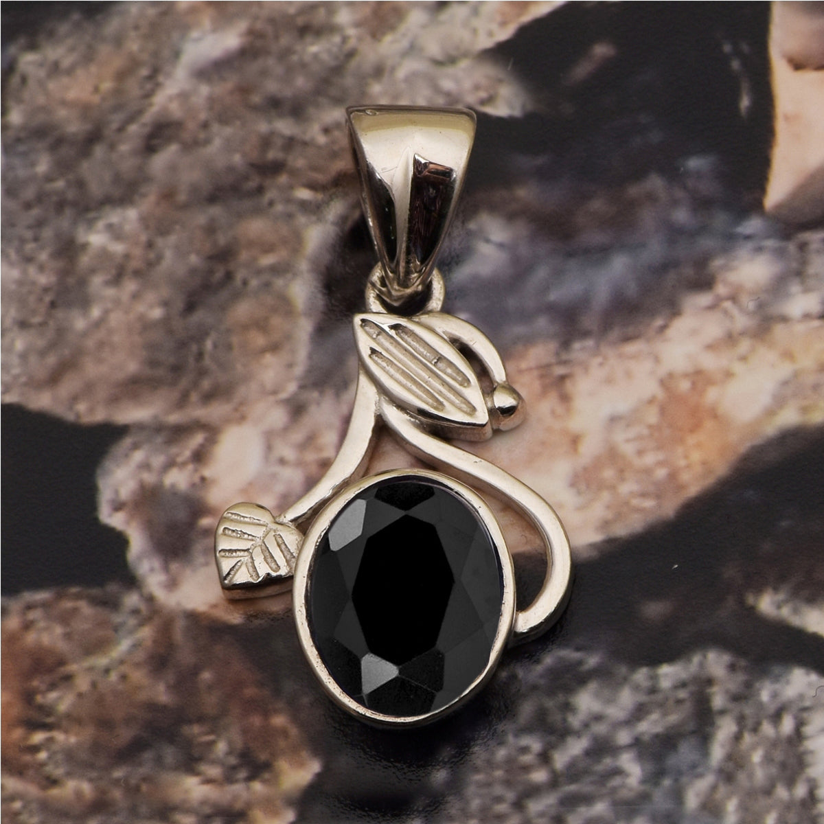 Flower Style Oval Cut Multi Choice Gemstone Pendant
