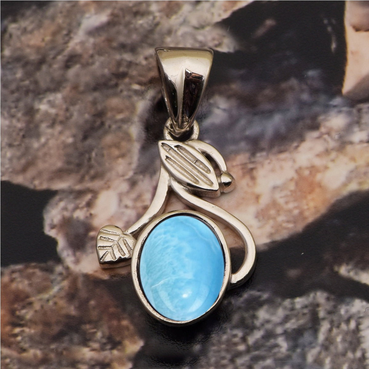 Flower Style Oval Cut Multi Choice Gemstone Pendant