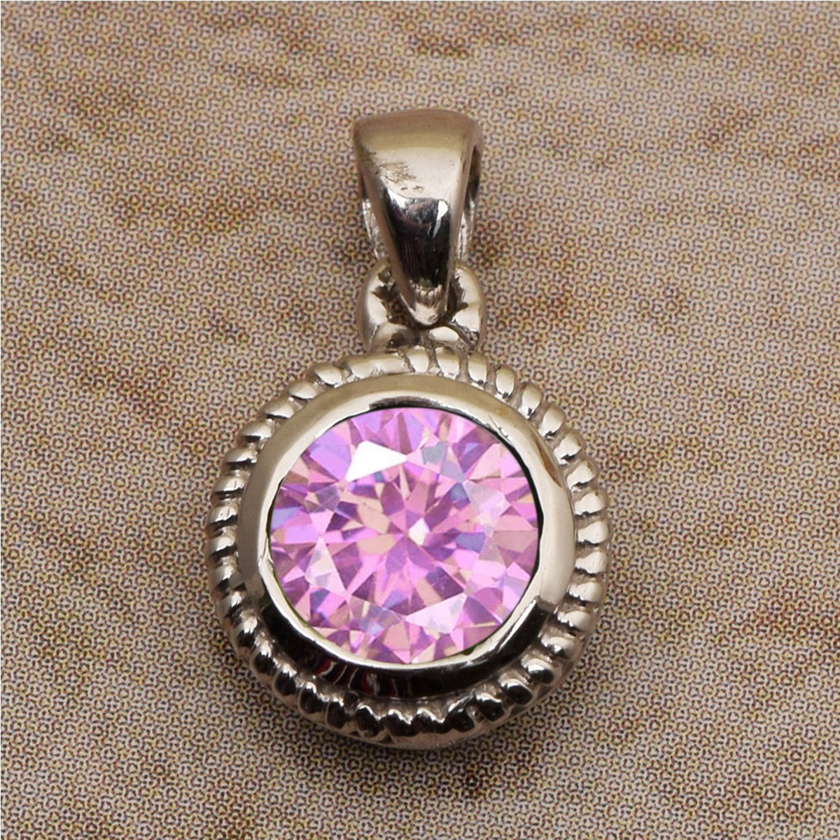 Round Braided Style Multi Choice Gemstone Pendant