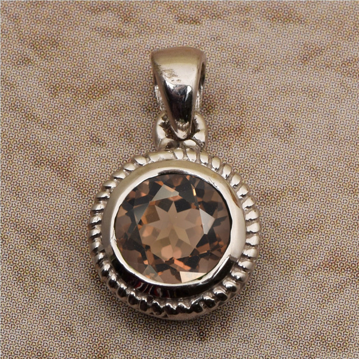 Round Braided Style Multi Choice Gemstone Pendant