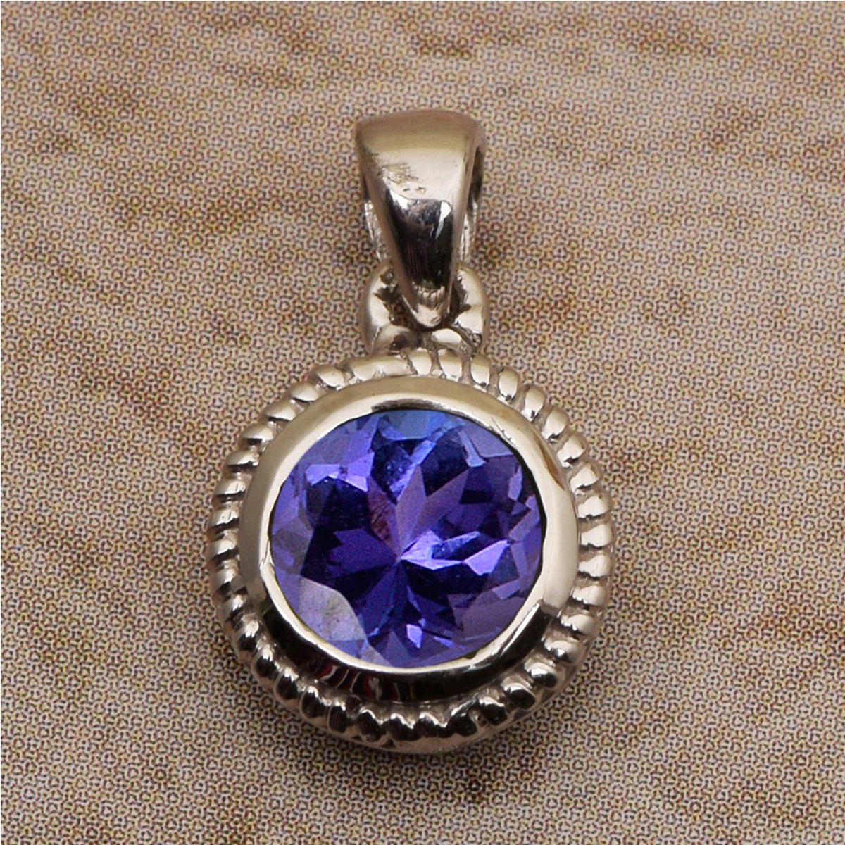 Round Braided Style Multi Choice Gemstone Pendant