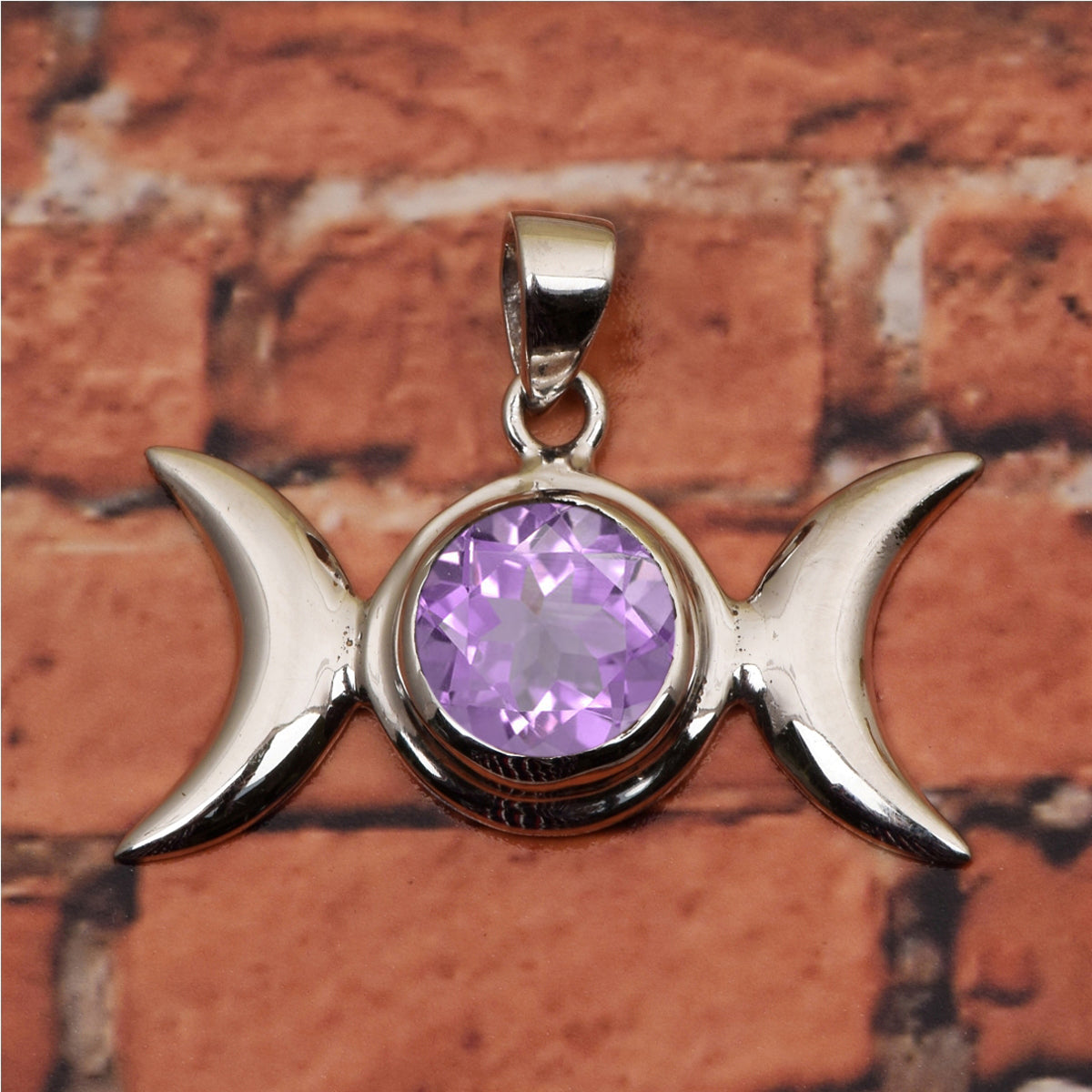 Ciondolo con pietre preziose a taglio rotondo in stile celtico con scelta multipla