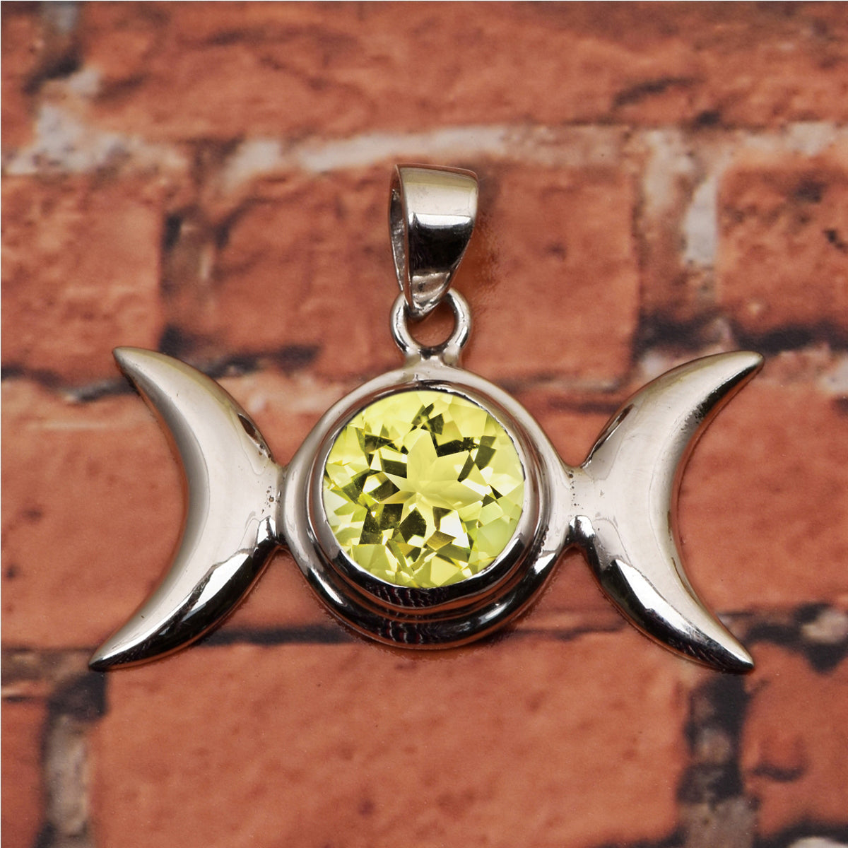 Celtic Style Round Cut Multi Choice Gemstone Pendant