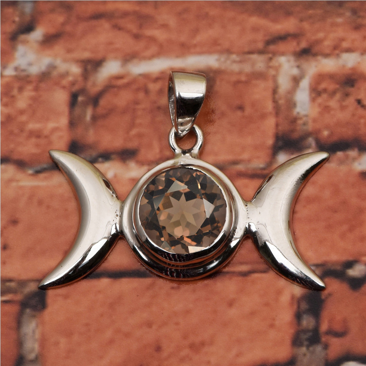 Celtic Style Round Cut Multi Choice Gemstone Pendant