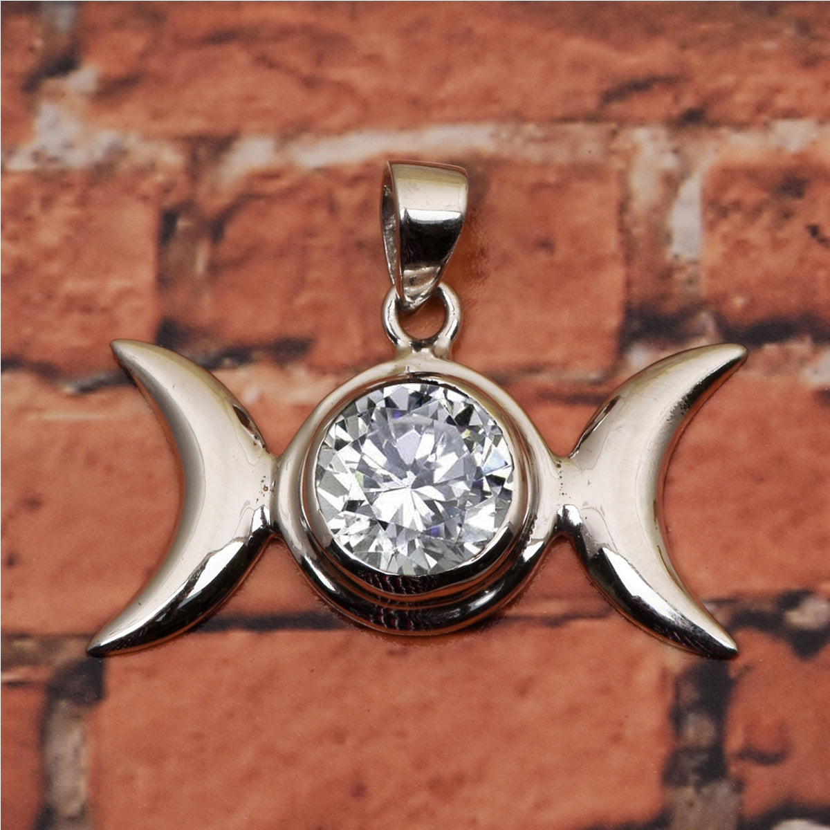 Celtic Style Round Cut Multi Choice Gemstone Pendant