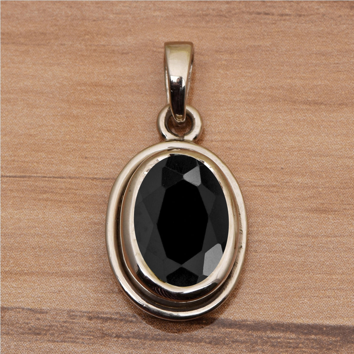 Oval Bezel Set Multi Choice Gemstone Pendant