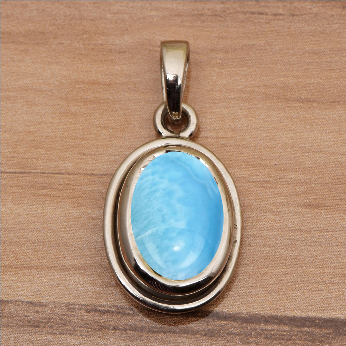 Oval Bezel Set Multi Choice Gemstone Pendant