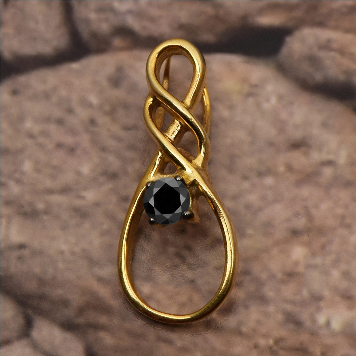 Celtic Rope Style Multi Choice Gemstone Pendant