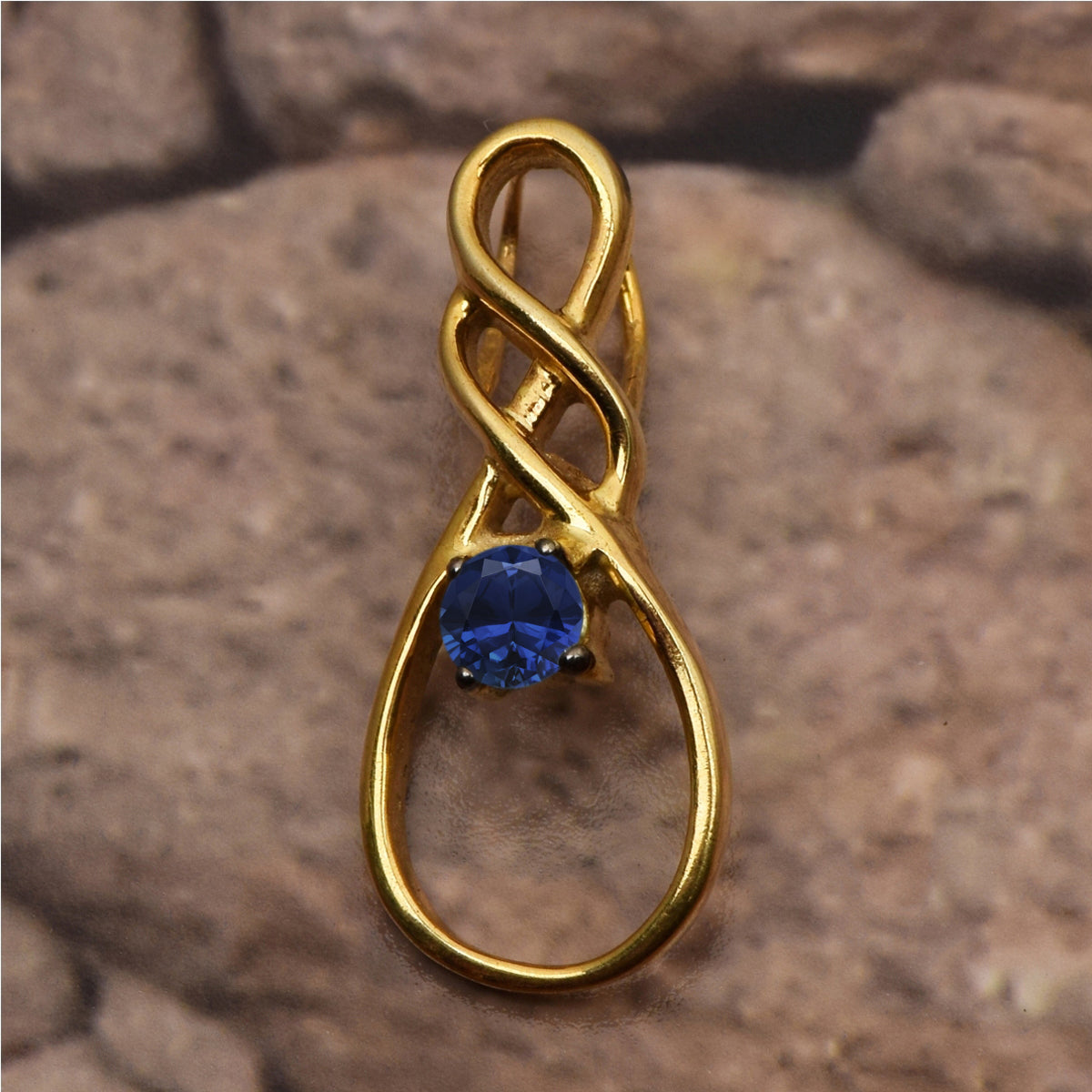 Celtic Rope Style Multi Choice Gemstone Pendant