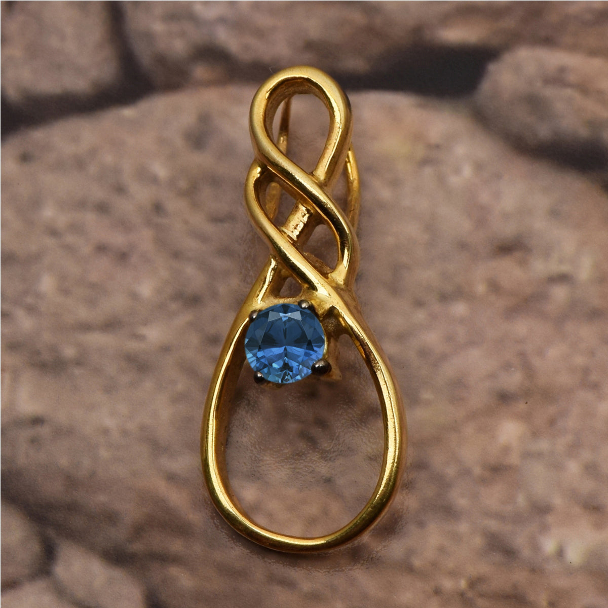 Celtic Rope Style Multi Choice Gemstone Pendant