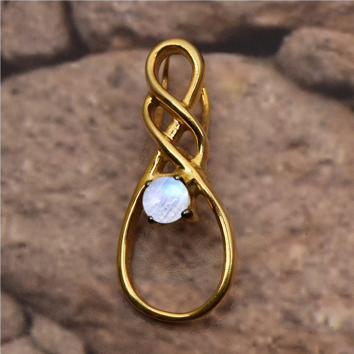 Celtic Rope Style Multi Choice Gemstone Pendant