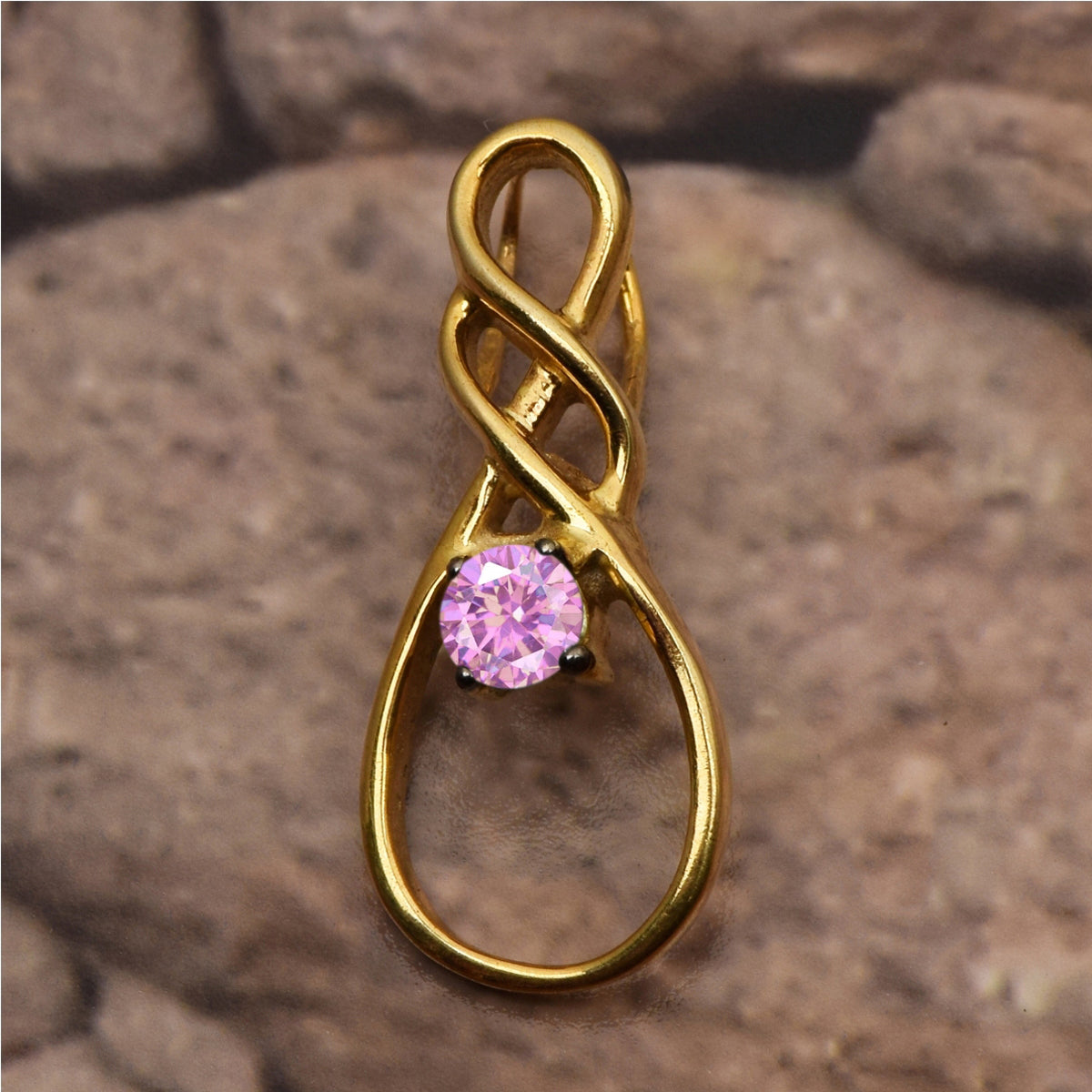 Celtic Rope Style Multi Choice Gemstone Pendant