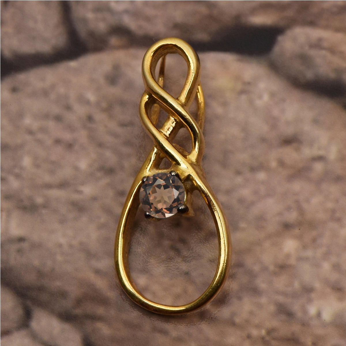 Celtic Rope Style Multi Choice Gemstone Pendant
