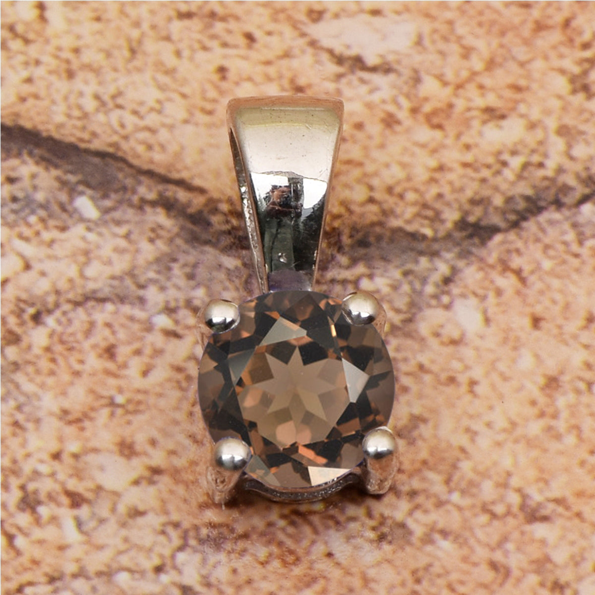 Tiny Round Cut Multi Choice Gemstone Pendant