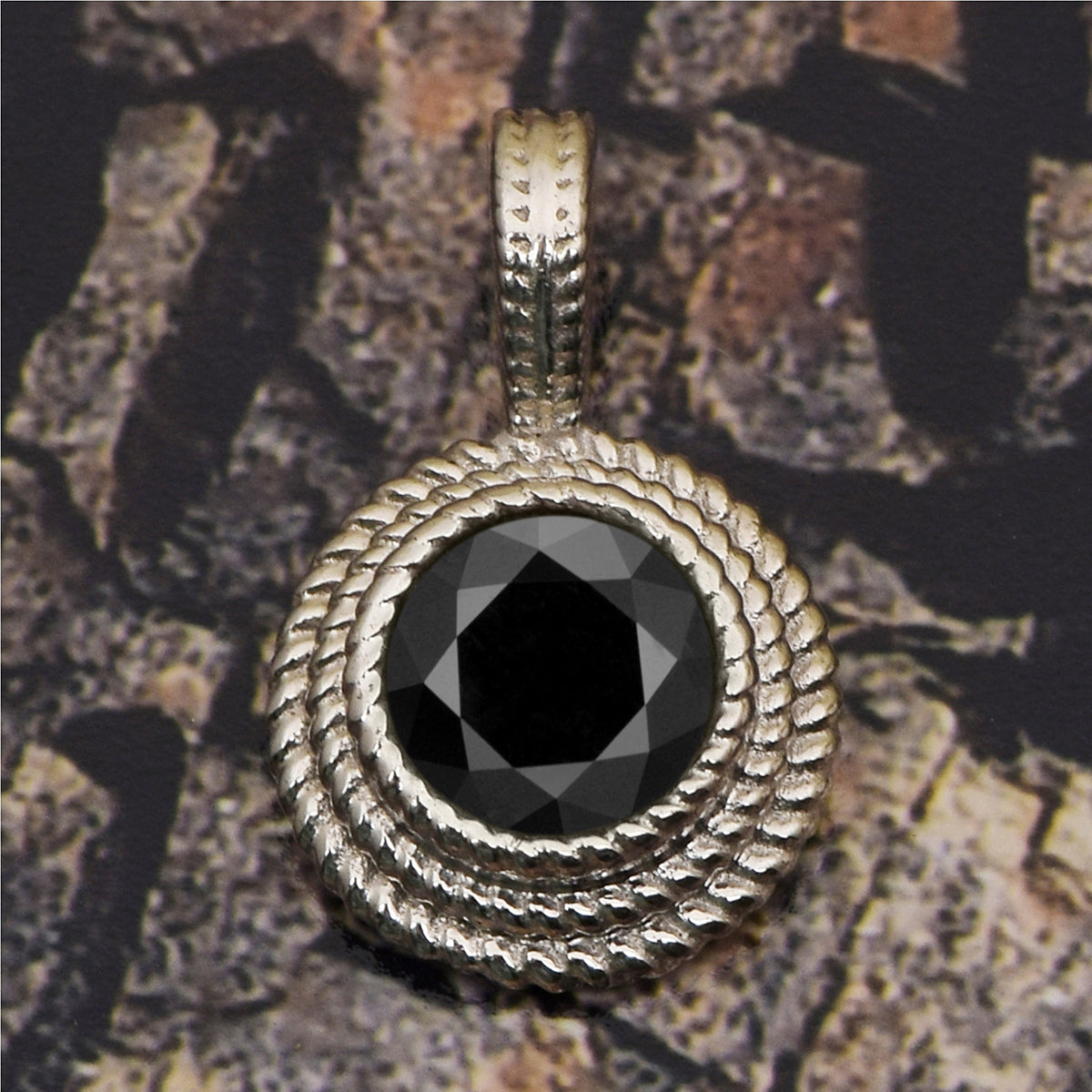 Round Braided Multi Choice Gemstone Pendant
