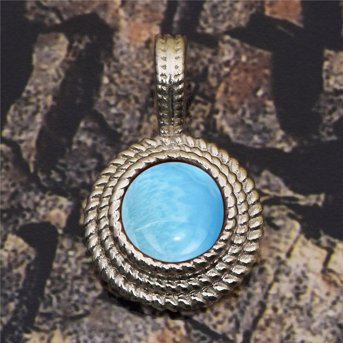 Round Braided Multi Choice Gemstone Pendant