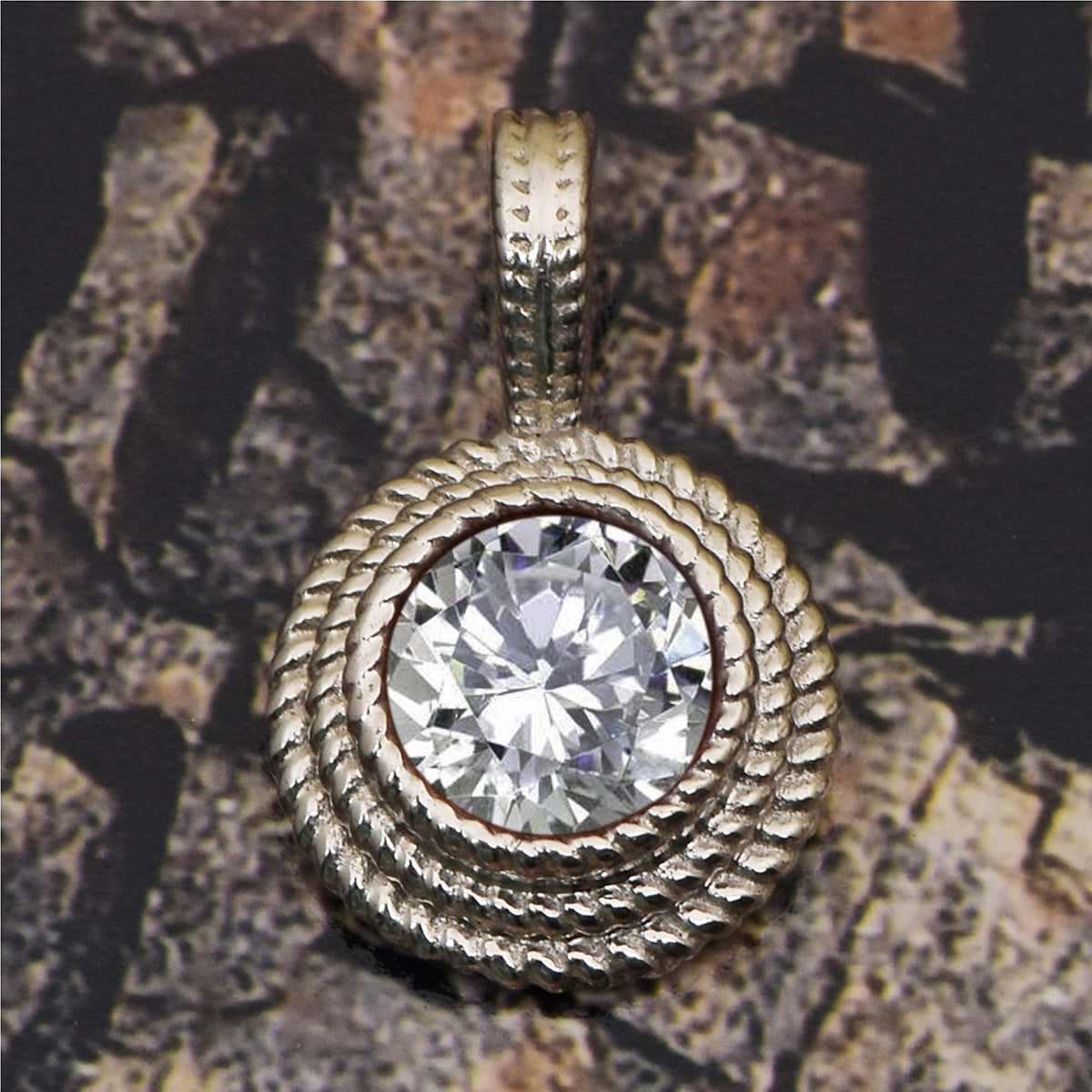 Round Braided Multi Choice Gemstone Pendant