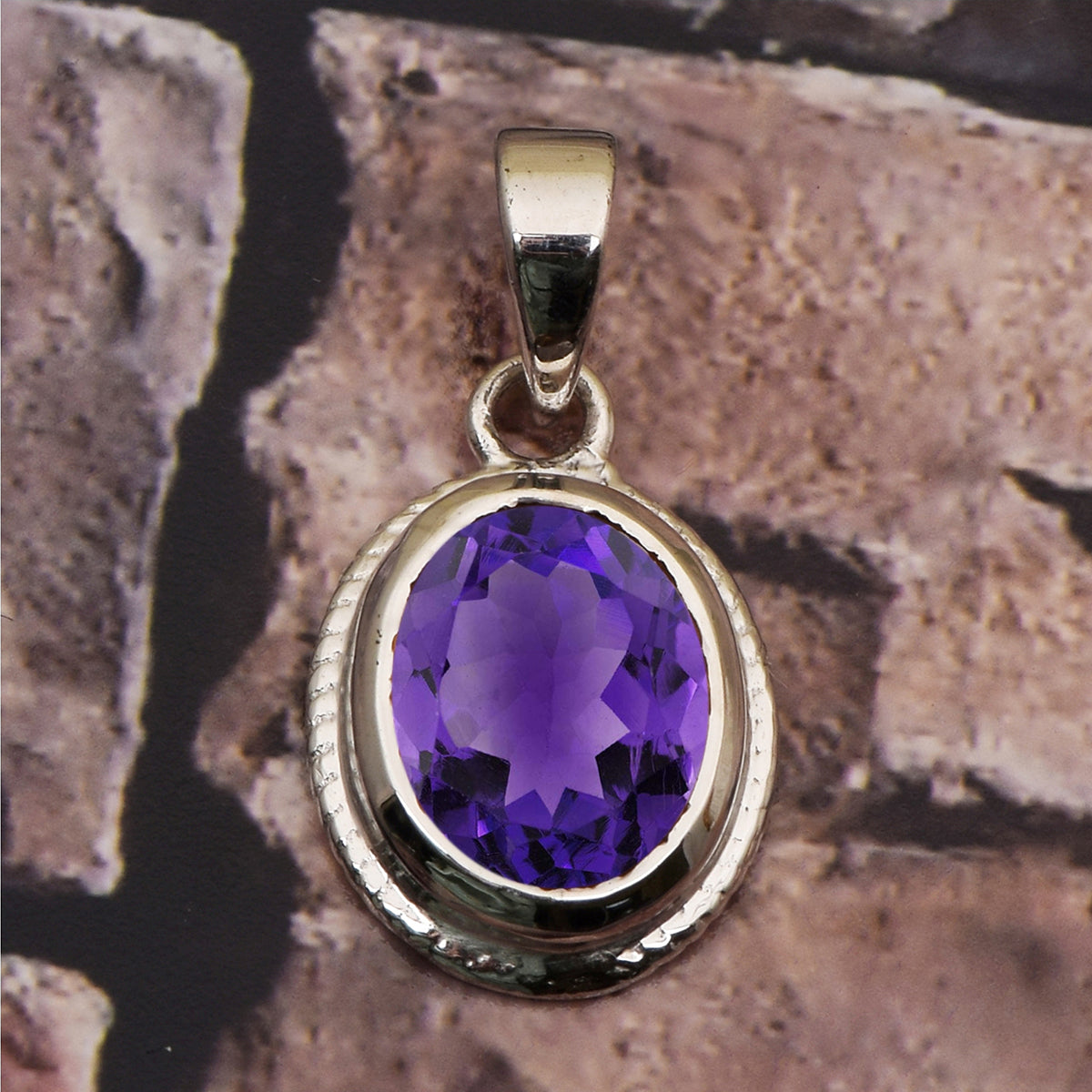 Oval Bezel Set Multi Choice Gemstone Pendant
