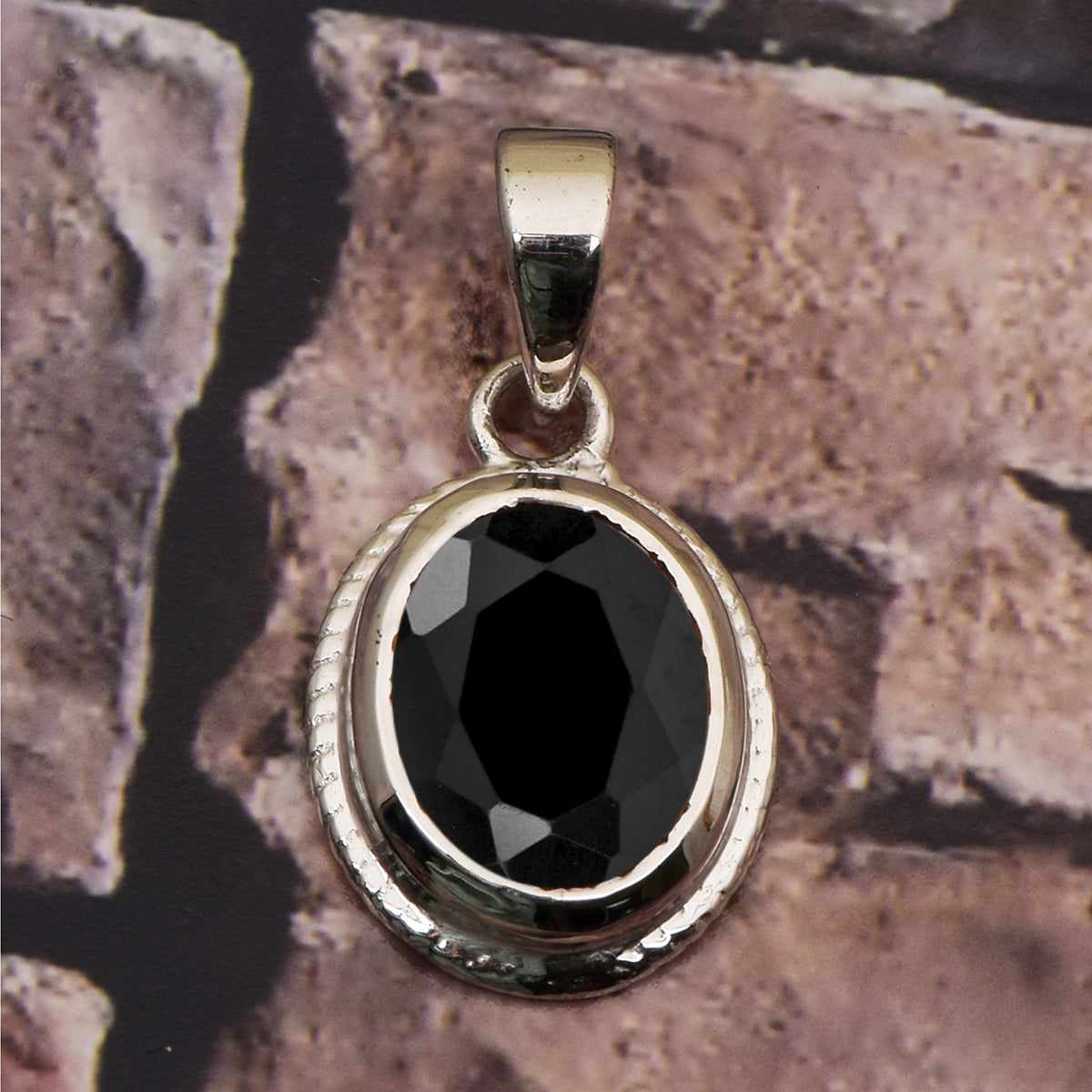 Oval Bezel Set Multi Choice Gemstone Pendant