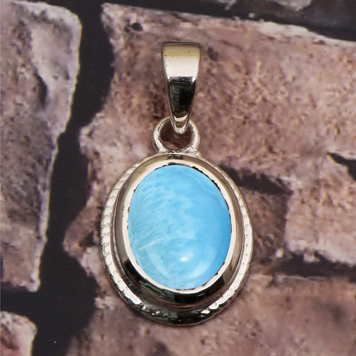 Oval Bezel Set Multi Choice Gemstone Pendant