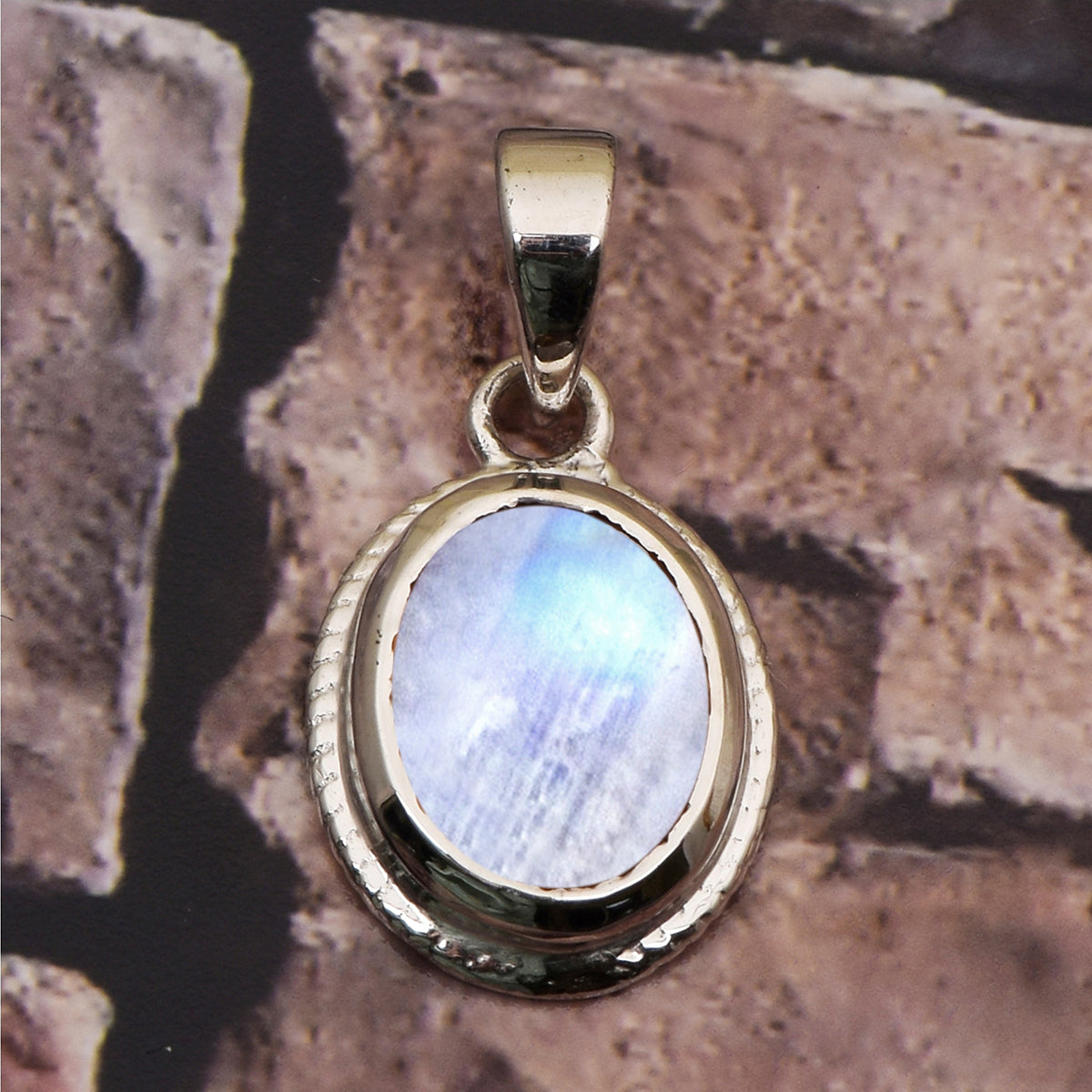 Oval Bezel Set Multi Choice Gemstone Pendant
