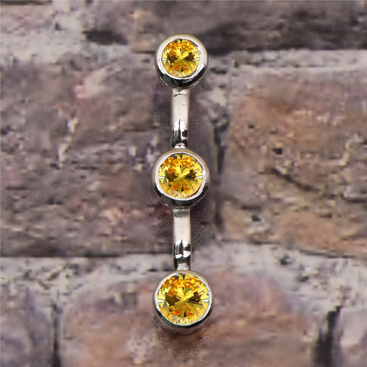 Tear Drop Three Stone Multi Choice Gemstone Pendant