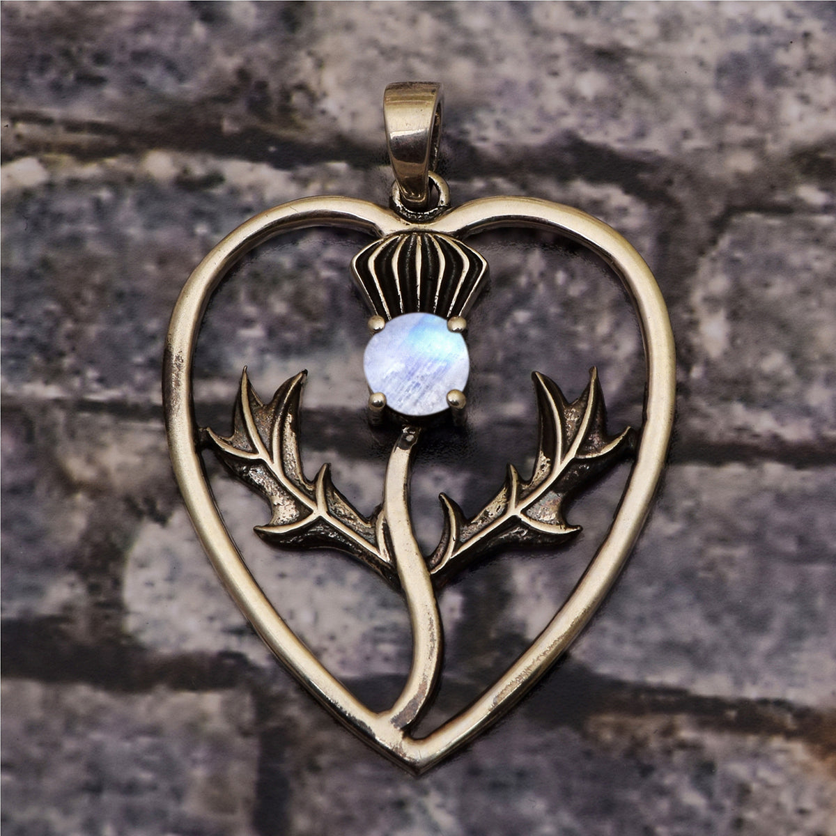 Vintage Heart Multi Choice Gemstone Pendant