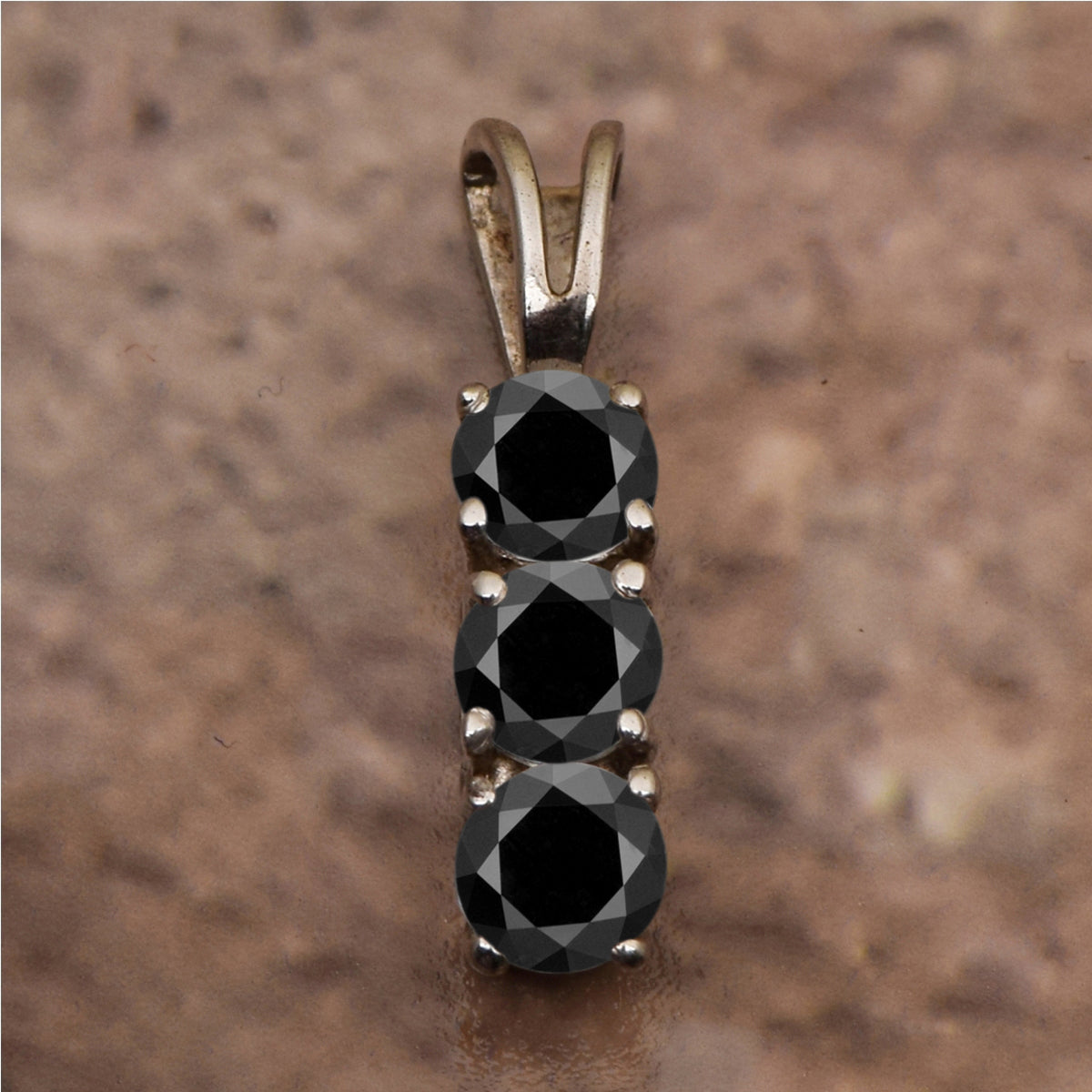 Three Stone Multi Choice Gemstone Pendant