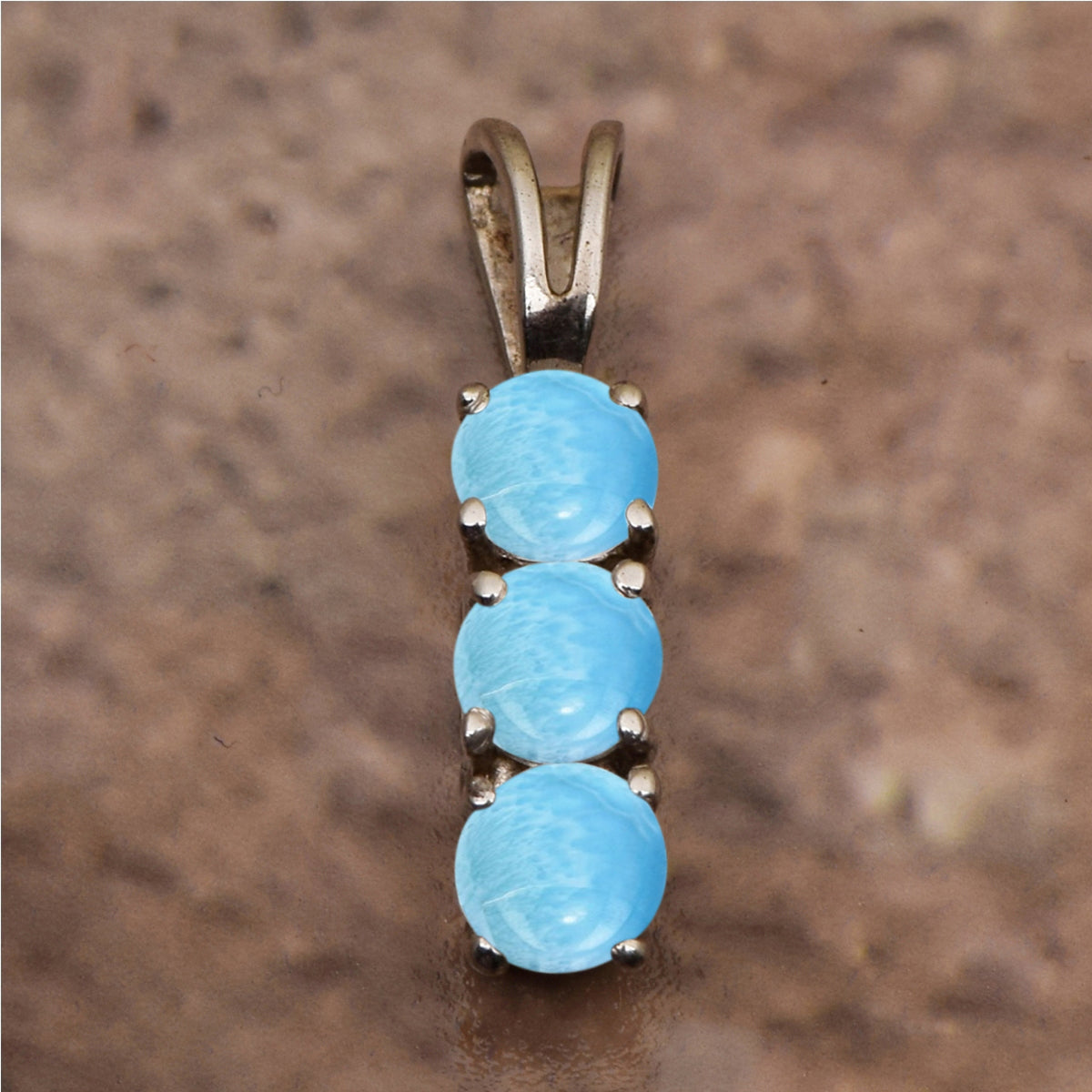 Three Stone Multi Choice Gemstone Pendant