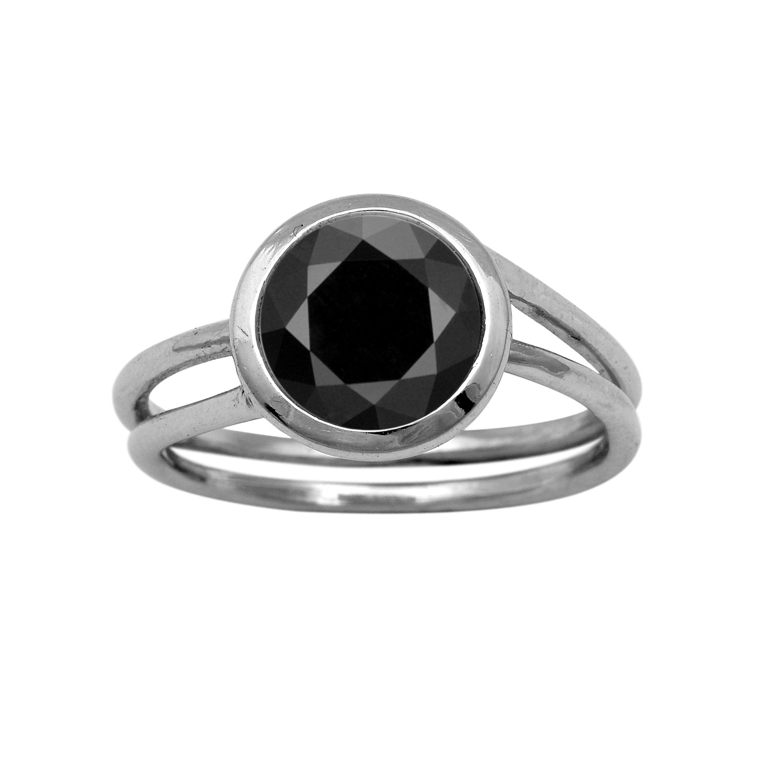 Multi Stone Solitaire Ring - Sterling Silver
