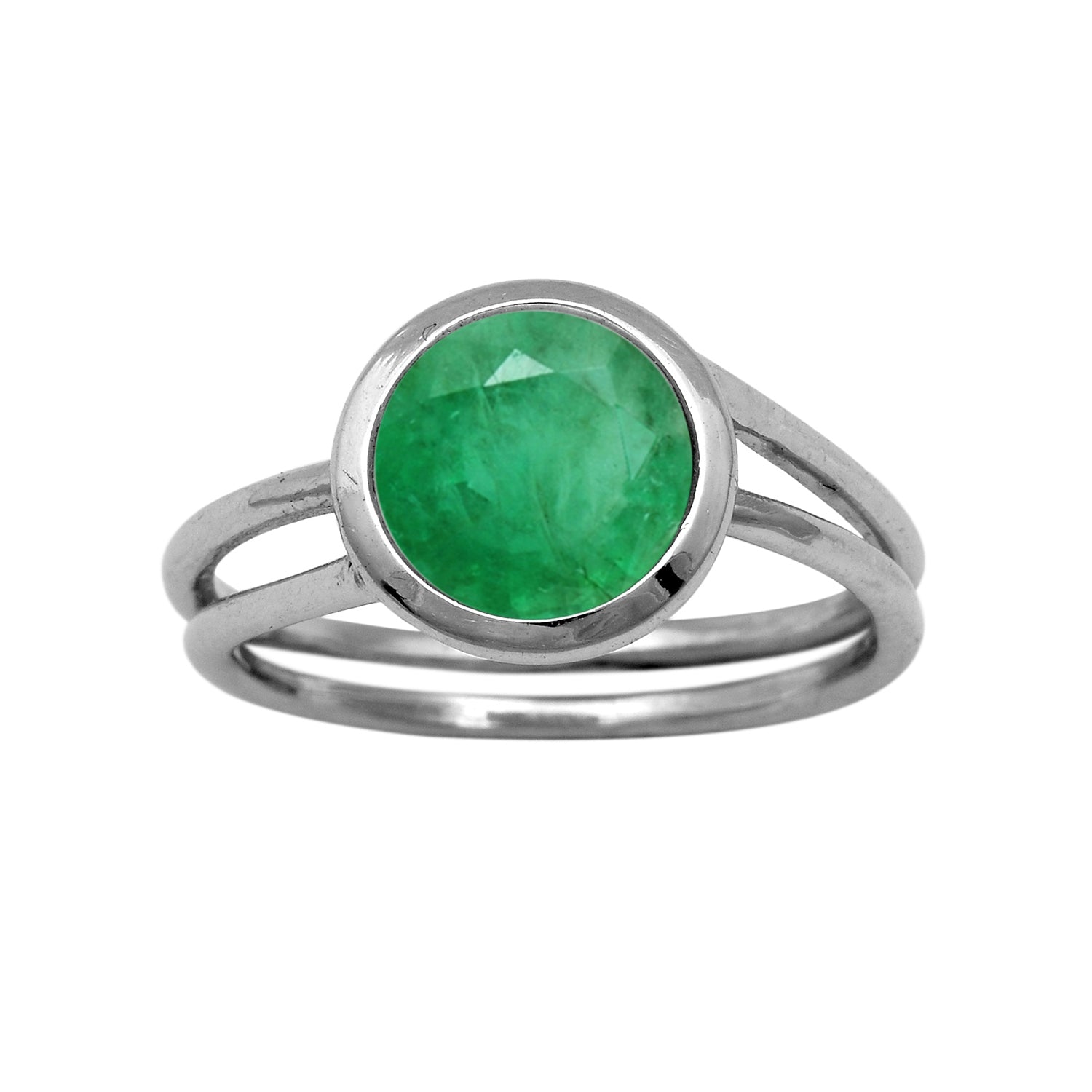 Multi Stone Solitaire Ring - Sterling Silver
