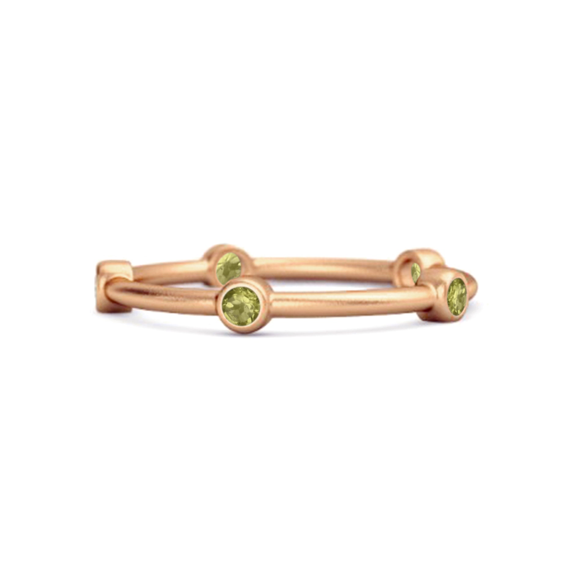 Peridot Full Eternity Ring – Sterling Silver
