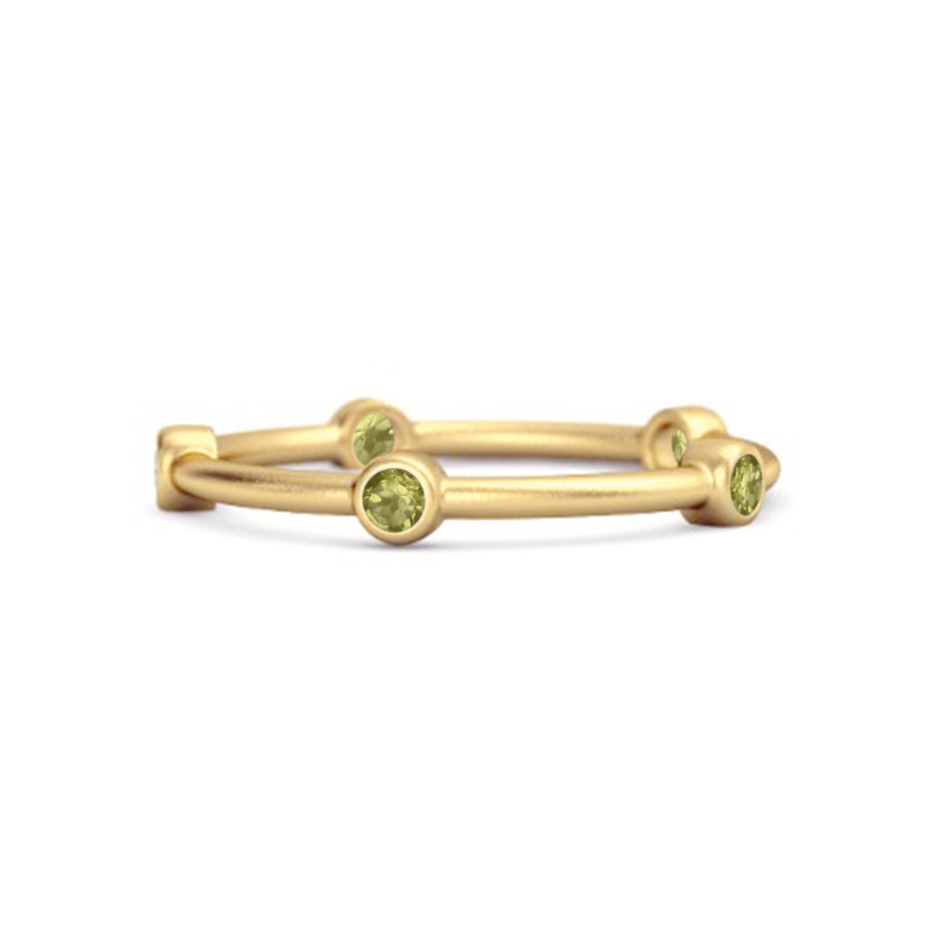 Peridot Full Eternity Ring – Sterling Silver