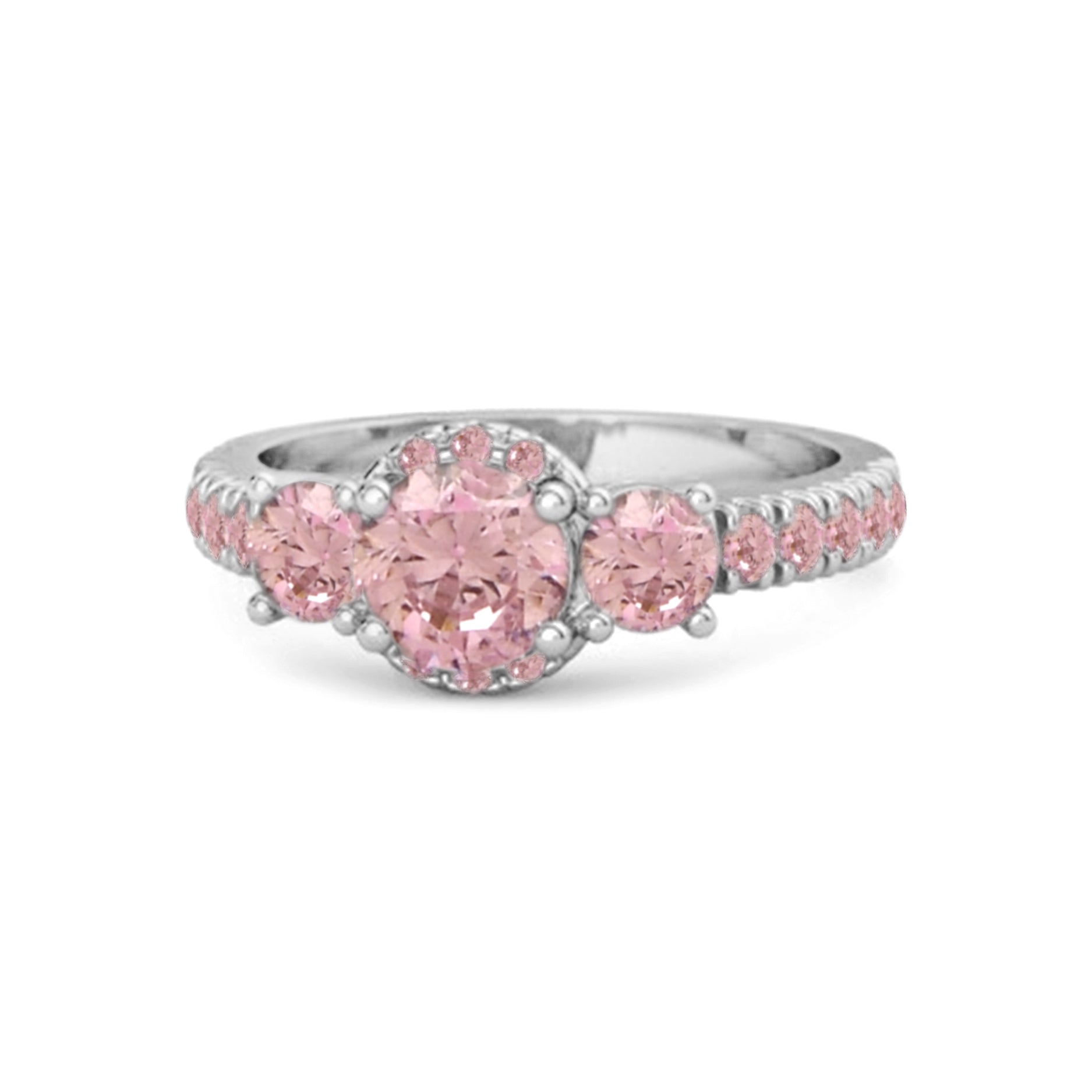 Pink Zirconia ring