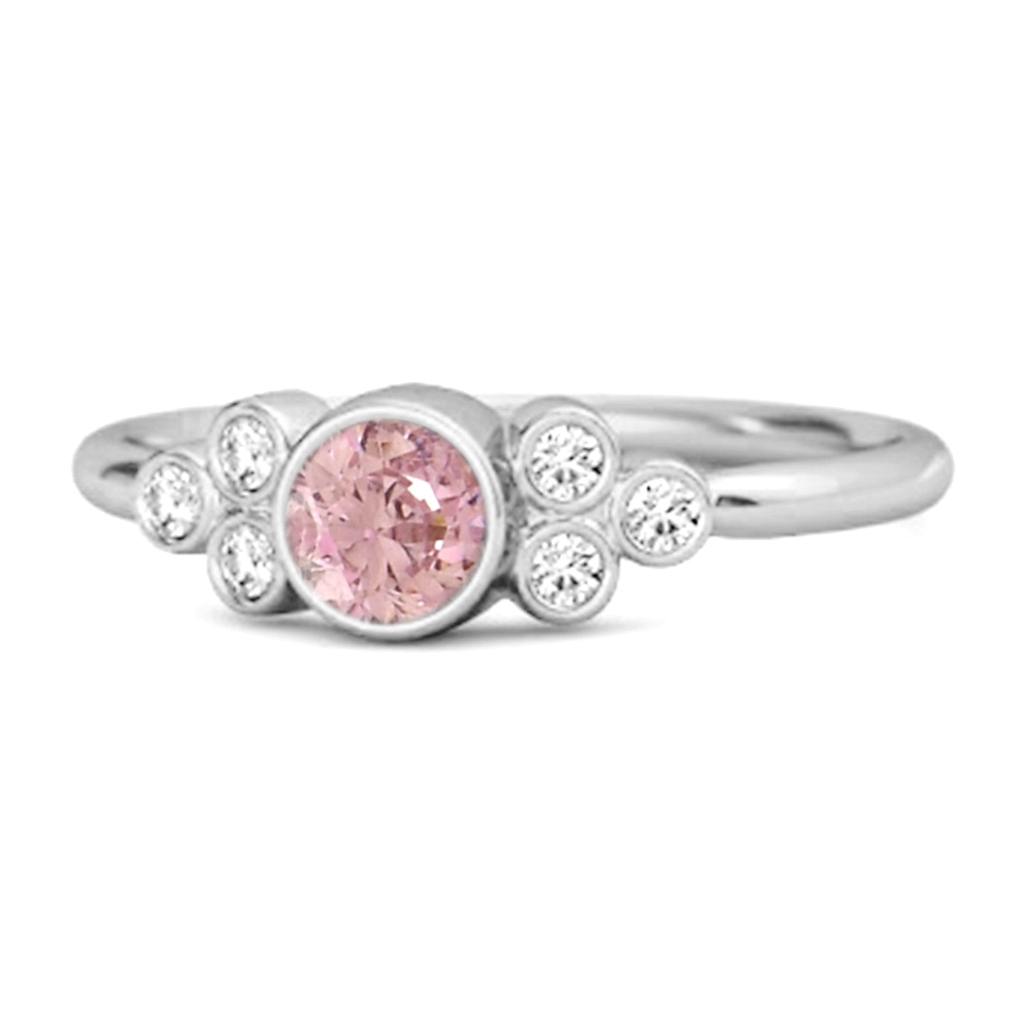 Pink Zirconia ring
