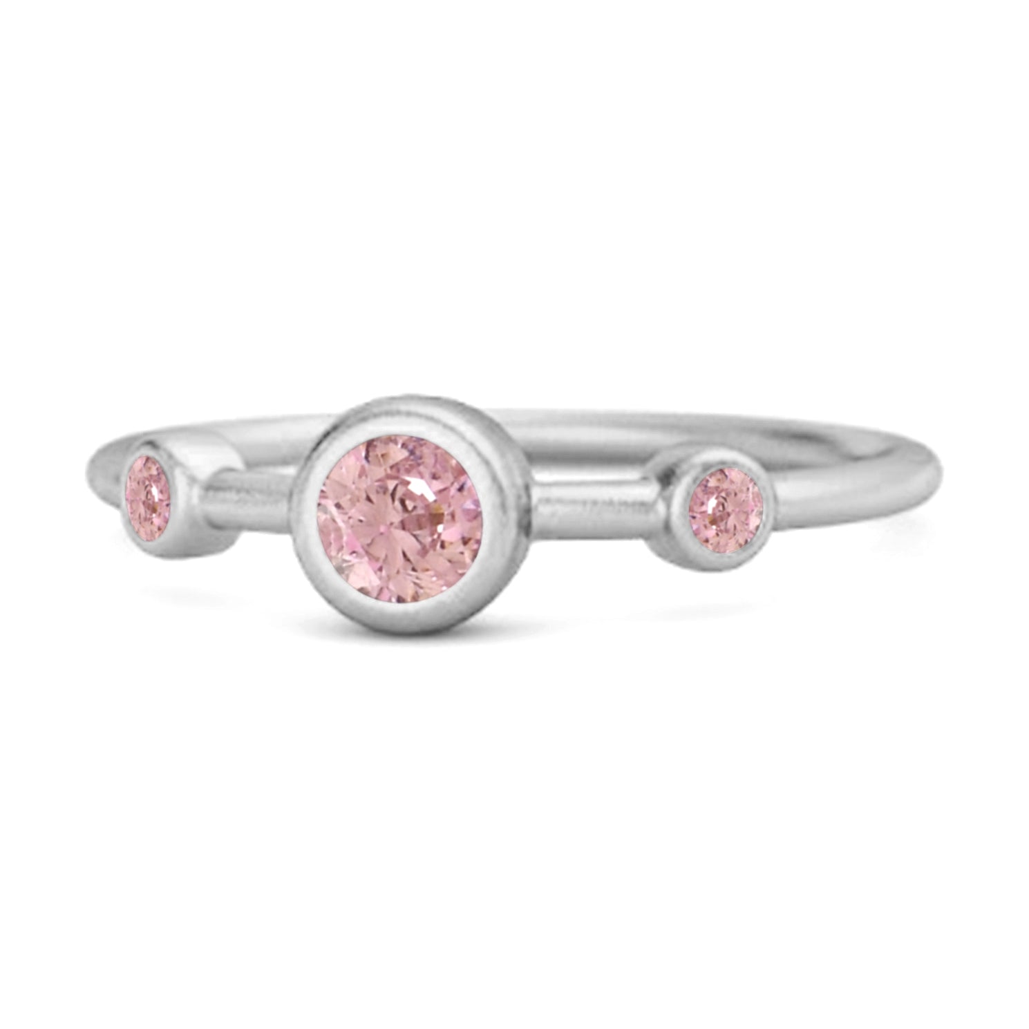 Pink Zirconia ring
